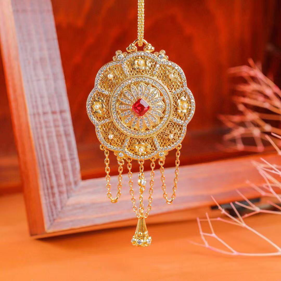 Eight Directions Fortune Bloom Pendant