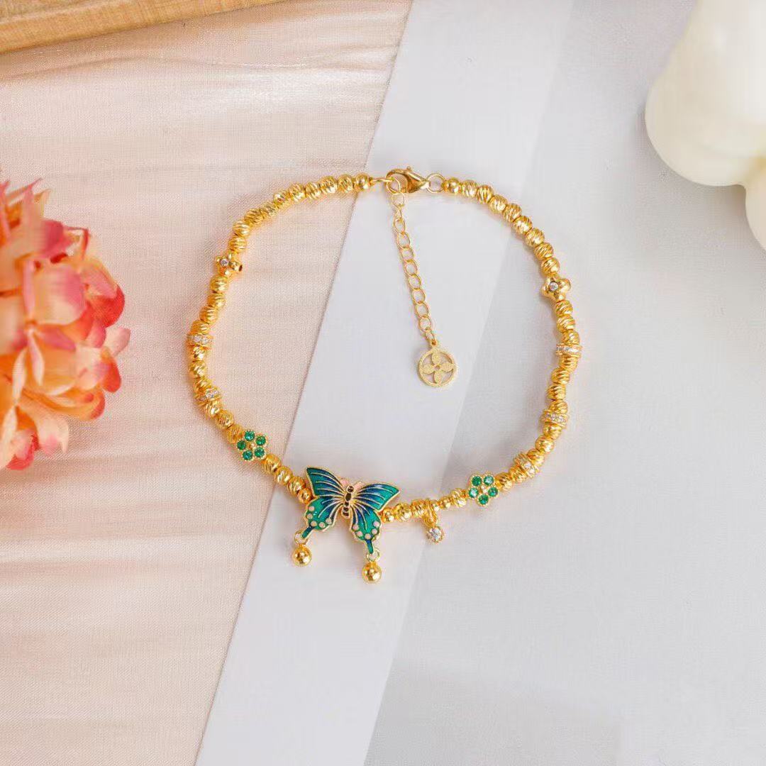 Enchanted Butterfly Bracelet – Cloisonné Enamel Edition