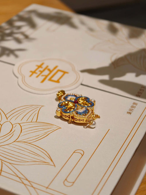 BodhiBloom Zen Serenity Gift Set Lotus Pendant Detail