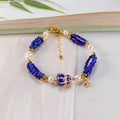  Forbidden City Hulu Bracelet – Lapis Lazuli & Pearl Edition