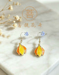 火Huo · Radiant Vitality Enamel Earrings - BodhiBloom