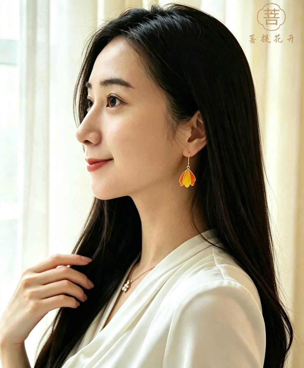 火Huo · Radiant Vitality Enamel Earrings - BodhiBloom
