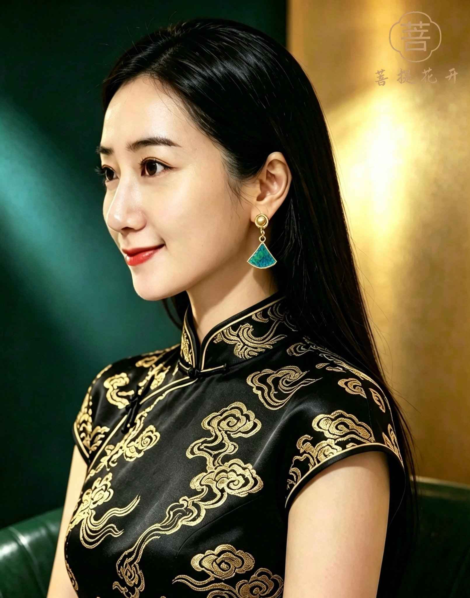 木Mu · Peacock Verdant Fan Enamel Earrings - BodhiBloom