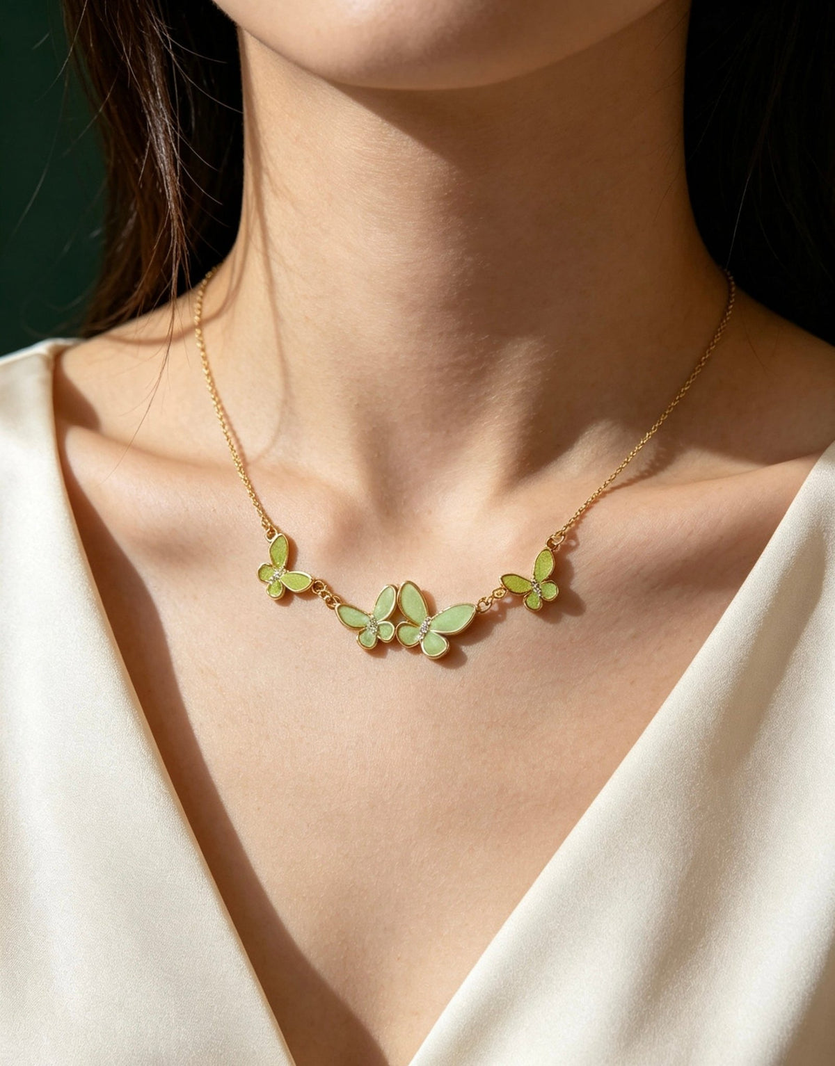 木Wood· Verdant Butterfly Choker - BodhiBloom